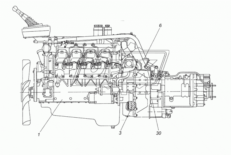 740.60-1000400-91 Двигатель 740.60-360 с оборудованием КамАЗ-65201,6520 ТНВД 0402698818 Bosch КАМАЗ
